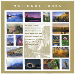 U.S. #5080 National Parks Centennial, Pane of 16