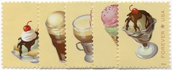 U.S. #5093-97 Soda Fountain Favorites, 5 Singless