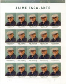 U.S. #5100 Jaime Escalante Pane of 20