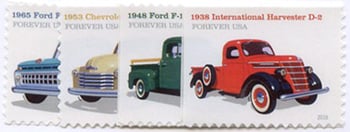 U.S. #5101-04 Pickup Trucks, 4 Singles