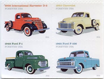 U.S. #5104a Pickup Trucks, Block of 4