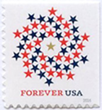 U.S. #5131 Patriotic Spiral (from booklet)