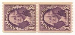 U.S. #722 3c Washington, Coil Pair MNH