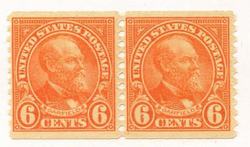 U.S. #723 6c Garfield Coil Pair MNH