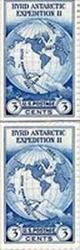 U.S. #753 Byrd Antarctic Horizontal Line Pair