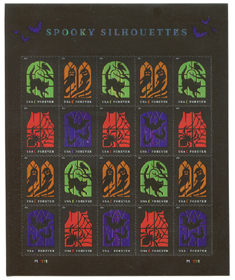 U.S. #5423 Halloween: Spooky Silhouettes Pane of 20