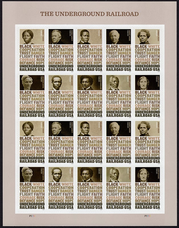U.S.#5843 Underground Railroad Pane of 20