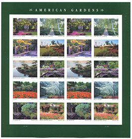 U.S. #5470 American Gardens Pane of 20