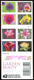 U.S. #5567b Garden Beauty Dbl-Sided Booklet of 20