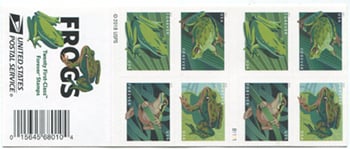 U.S. #5398b Frogs Booklet of 20