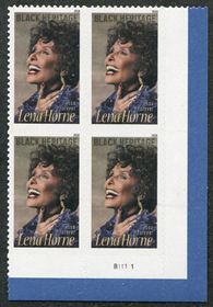 U.S. #5259 Lena Horne PNB of 4