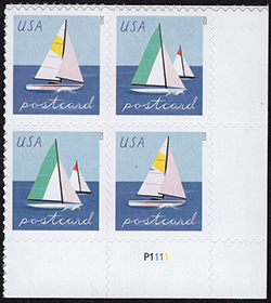 U.S. #5748a Sailboats, PNB of 4