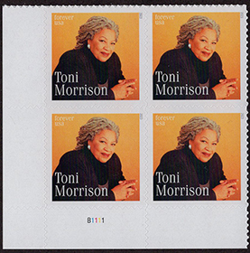 U.S. #5757 Toni Morrison, PNB of 4