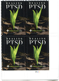 U.S. #B7 PTSD Semi-Postal PNB of 4