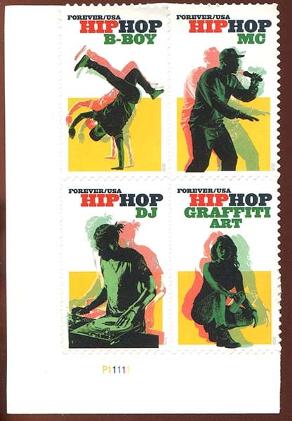 U.S. #5483a HipHop PNB of 4