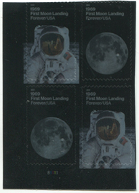 U.S. #5400a Moon Landing Anniversary PNB of 4