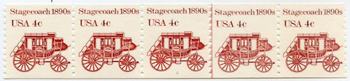 U.S. #1898A Stagecoach 1890s PNC-5