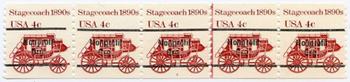 U.S. #1898Ab Stagecoach 1890s PNC-5