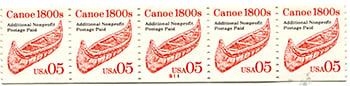 U.S. #2454 Canoe 1800s PNC-5