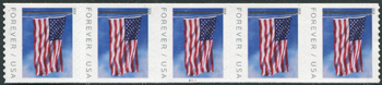 U.S. #5343 US Flag Definitive, PNC of 5 BCA