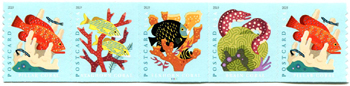 U.S. #5370a Coral Reefs Setenant PNC