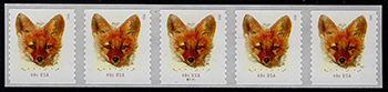 U.S. #5743 Red Fox PNC of 5