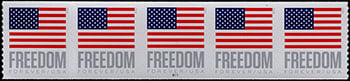 U.S. #5789A Freedom U.S. Flag, PNC of 5 (from BCA Coil)