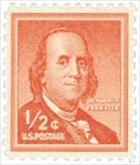 U.S. #1030 1/2c Benjamin Franklin MNH