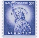 U.S. #1057 3c Statue of Liberty Coil MNH