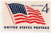 U.S. #1132 4th of July 1959 MNH