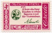 U.S. #1143 American Credo - Lincoln MNH