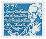 U.S. #1393D 7c Benjamin Franklin MNH