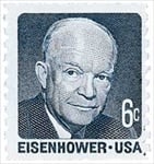 U.S. #1401 6c Eisenhower Coil MNH