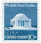 U.S. #1520 10c Jefferson Memorial Coil MNH