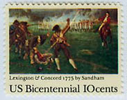 U.S. #1563 Battle of Lexington-Concord MNH