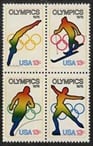 U.S. #1698a Winter Olympics Block of 4 MNH