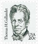 U.S. #1861 20c Thomas H. Gallaudet MNH