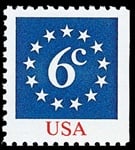 U.S. #1892 6c Star Circle MNH