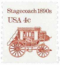 U.S. #1898A Stagecoach 1890s