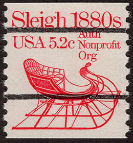 U.S. #1900a Sleigh 1880s