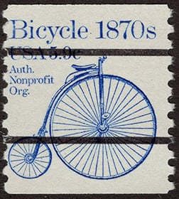 U.S. #1901a Bicycle 1870s