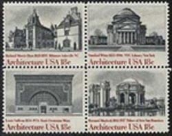 U.S. #1931a American Architecture Block of 4 MNH