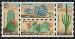 U.S. #1945a Desert Plants Block of 4 MNH