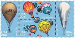 U.S. #2035a Balloons Block of 4 MNH