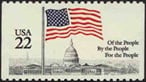 U.S. #2116 22c Flag Over Capitol MNH