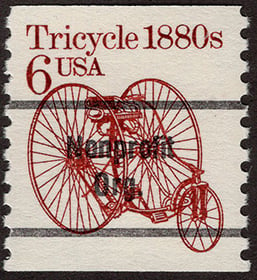 U.S. #2126a Tricycle 1880s Bureau Precanced, Non-profit Org.