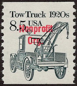 U.S. #2129a Tow Truck 1920s Bureau Precanced, Non-profit Org.