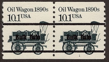 U.S. #2130b Oil Wagon 1890s Pair,  MNH Precancel (black)