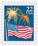 U.S. #2276 22c Flag & Fireworks MNH