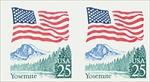 U.S. #2280 25c Flag Over Yosemite Coil Pair MNH